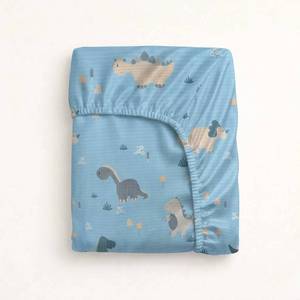 Dinosaur <b>Print</b> for Baby Crib Sheet 200TC Soft Breathable Lyocell All-Season Cartoon <b>Nursery</b> Bedding - Product Image 6