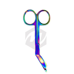 Lister Bandage Scissors Premium Medical Grade Stainless Steel Shears Multi Colored Rainbow <b>Titanium</b> Finish Medic Instruments - Product Image 3