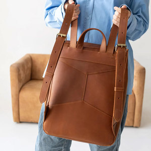 Mochila de Cuero Personalizada con Logotipo, Compartimentos con Cremallera, Muy Solicitada en la Temporada de Invierno, Superventas - Product Image 5