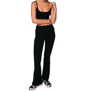 Ensemble de yoga recyclé de haute qualité pour femmes, vente en gros personnalisée, manches courtes, 2 pièces, grande taille, vêtements de sport pour la gym et le fitness - Product Image 2