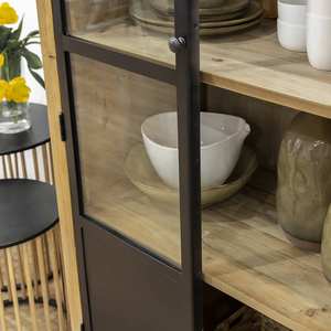 Vandana Maxima Vento <b>display</b> <b>case</b> made of recycled wood and metal - Product Image 5