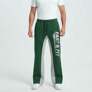 Factory Customized Design Streetwear Men Flared <b>Trouser</b> High Quality Custom Made Plus Size Flared mens pants - Product Image 1