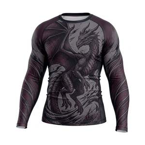 Men's Solid <b>Light</b> <b>Blue</b> <b>Long</b> <b>Sleeve</b> Compression Shirt Quick Dry Rash Guard Base Layer <b>Top</b> - Product Image 6