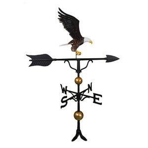 <b>Antique</b> Luxury Iron Bird Weather Vane <b>Compass</b> Directions Bird Powder Coated Finish Freestanding Outdoor Garden Ornament - Product Image 3