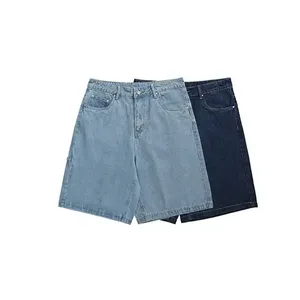 Pantalones Cortos de Mezclilla Transpirables para Hombre, Diseño Premium con Paneles, Cintura Alta con Cordón, Ropa Casual de Verano - Product Image 2
