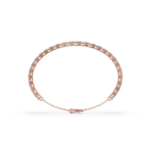 Bracelet en diamant rond de 7,12 carats cultivé en laboratoire, en argent 925 plaqué or, style unique, léger, pendentif de fiançailles pour femmes - Product Image 5