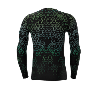 Custom Long Sleeve URF 50 Rash Guard Heat Transfer Printed Stretch Breathable Quick Dry Lightweight <b>Boxing</b> MMA Compression <b>Shirt</b> - Product Image 2