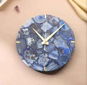 Handmade <b>Orgonite</b> Quartz Wall Clock Creative Natural Crystal Chip Clock for Home Decor - Product Image 5