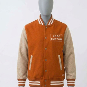 2026 Premium Custom Autumn Casual <b>Varsity</b> <b>Jacket</b>-Woven Stand Collar Zipper Front 100% Cotton Men's <b>Jackets</b> - Product Image 3