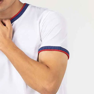 Camiseta de color sólido para hombre adulto, corte holgado, estampada, 100% algodón, para verano, manga corta. - Product Image 5