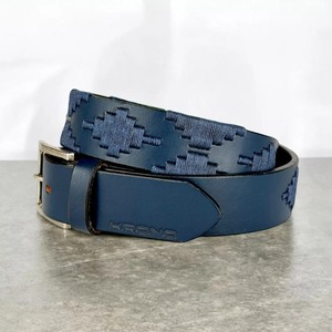 Ceinture POLO BELT, ceinture argentine, cuir de vachette pleine fleur 100%, boucle en laiton durable - largeur 32 mm, épaisseur 4 mm, couleur tan noir - Product Image 3