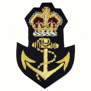 Top Premium Quality High Manufacture Fashion Bullion Wire Badges New Design Fashion Bullion Wire Badges Fashion CustomizedPatch - Product Image 1