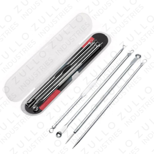 Luxury Rose Gold 4 Piece Stainless Steel Comedone <b>Extractor</b> Kit Double Ended <b>Blackhead</b> Blemish Removal Tools - Product Image 4