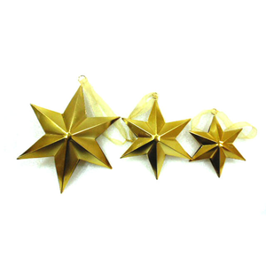 Adorno Decorativo Navideño en Forma de Estrella Dorada de Metal, Ideal para Decoración del Hogar y Bodas, Gran Venta - Product Image 3