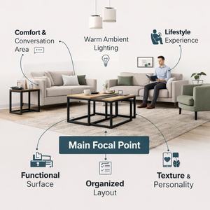 Table basse en bois contemporaine pour salon, petit espace, design minimaliste, table de canapé pour bureau à domicile, mobilier moderne élégant - Product Image 6