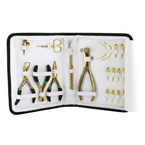 Kit Profesional de Herramientas para Extensiones de Cabello con Micro Anillos, Alicates de Acero Inoxidable y Set de Enhebradores de Bucle OEM - Product Image 1