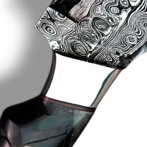 Cuchillos de Desollado de Acero de Damasco Personalizados con Hoja con Patrón Decorativo para Caza, Actividades al Aire Libre, Procesamiento de Caza y Camping - Product Image 5