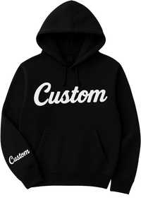 Solid Autumn <b>Men's</b> Puff Printing Custom Logo Heavyweight <b>Pullover</b> Hoodies Fashion Apparel Customizable Hoodies - Product Image 6