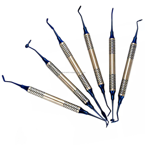 Ensemble d'instruments dentaires en acier inoxydable composite Medivolve, outils de remplissage en plastique, 6 pièces, certifiés CE - Product Image 6