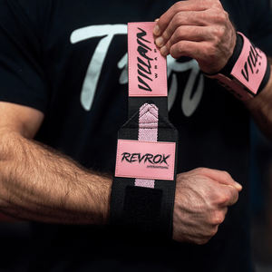 High Quality Workout Weightlifting Wrist Wrap Thumb Loop Fitness Training Wrap Custom Logo Adjustment Powerlifting <b>Strap</b> - Product Image 2