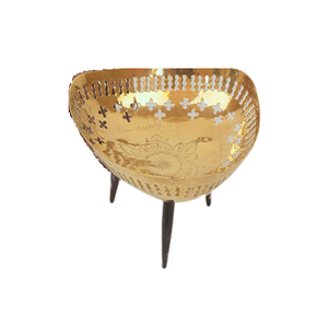 Cenicero de Latón de Diseño Maravilloso con la Mejor Calidad, Forma Redonda, Acabado Dorado Pulido, Cenicero para Cigarros para Uso en Oficina - Product Image 2