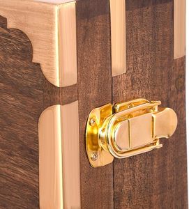 Étui pour tablier maçonnique - Bois d'acacia pur, différentes tailles, offrant un étui élégant et protecteur pour votre tablier maçonnique. - Product Image 6