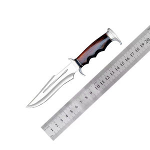 Couteau de chasse Bowie en acier D2 fait main sur mesure avec manche en bois confortable, outils de chasse Bowie, couteau de camping avec étui - Product Image 6