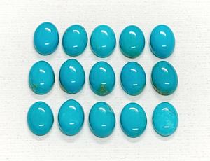 Cabujones de turquesa AAA Arizona de forma ovalada 9*7 mm 8*6 mm 7*5 mm 6*4 mm, piedra preciosa natural para la fabricación de joyas a precio de mayorista. - Product Image 4