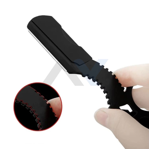 Rasoir à Lame Droite Pliant Premium avec Lames Interchangeables pour Coupes de Cheveux, Façonnage des Sourcils, Rasage du Visage et du Corps – Professionnel - Product Image 1