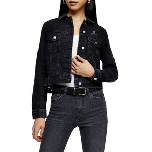 Chaqueta vaquera vintage para mujer, manga larga, con botones frontales, abrigo informal, proveedor mayorista personalizado para ropa de otoño 2026 - Product Image 2