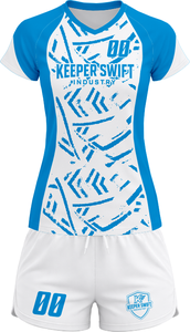 Tenue de volley-ball SpikeStorm Pro AeroSpike Elite, kit de volley-ball ThunderHit Premium, 100 % polyester, impression par sublimation intégrale - Product Image 2