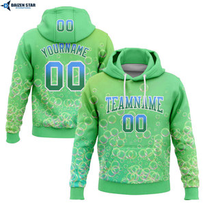 Sudadera con Capucha Personalizada con Estampado de Burbujas Púrpuras, Unisex, Corte Regular, con Nombre y Número, Diseño Sublimado, Ropa Casual para Primavera - Product Image 5