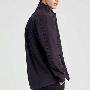 Custom Designed Zip-Up Softshell Jacket for Winter <b>Work</b> Wear Fleece Lined with <b>Stand</b> Collar High Street Style Made in Pakistan - Product Image 3