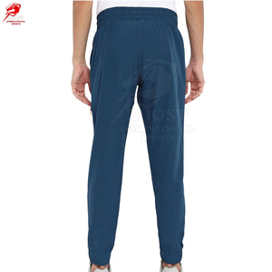 Pantalon de jogging droit bleu pour homme, léger, à séchage rapide, décontracté, athlétique, avec poches latérales, taille élastique, taille XL - Product Image 2