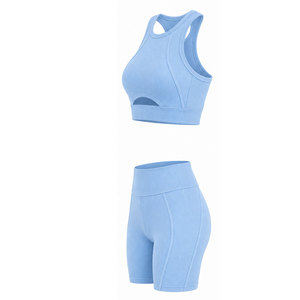Ensemble de sport 2 pièces tendance pour femme – Tenue de yoga extensible et respirante pour la gym, le fitness, la course et l'exercice - Product Image 3
