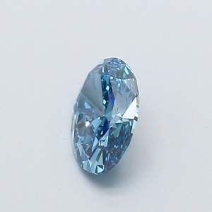 Diamant ovale bleu vif fantaisie de 1,00 carat, cultivé en laboratoire, certifié IGI, VS1, polissage excellent, pierre précieuse synthétique CVD pour bijoux fins - Product Image 3