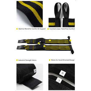 Sangles de poignet respirantes, souples et élastiques pour la musculation, confortables, avec boucle de pouce, pour la sécurité et le soutien protecteur du poignet - Product Image 3