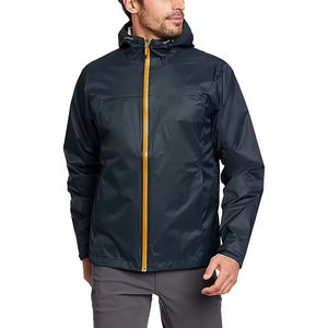Chaqueta Impermeable para Hombre, Cortavientos, Ligera, Transpirable, para Senderismo, con Capucha, Logotipo Personalizado, Precio de Fábrica OEM - Product Image 1
