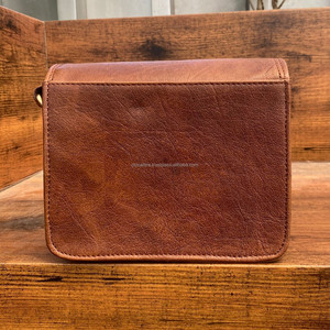 New Custom Manufacturer Luxury High Quality Full Grain Leather Mini Crossbody Bag Classic Women Vintage Genuine Leather <b>Handbags</b> - Product Image 5