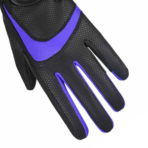 Gants d'équitation professionnels antidérapants – Cuir synthétique à motif nid d'abeille – Mitaines d'équitation respirantes en spandex - Product Image 5