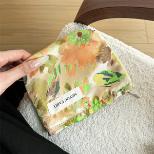 Vintage Floral Embroidered Cosmetic <b>Bag</b> Women's Botanical Makeup Pouch Zipper <b>Travel</b> Toiletry <b>Organizer</b> Wholesale - Product Image 6