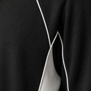 Pantalon long coupe droite couleur unie 100% coton décontracté pour l'automne à capuche séchage rapide respirant poches latérales taille élastique - Product Image 3