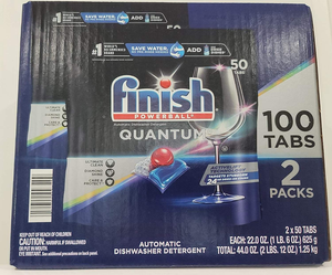 Pastillas de detergente para lavavajillas Finish Powerball Quantum (100 unidades) - Product Image 3