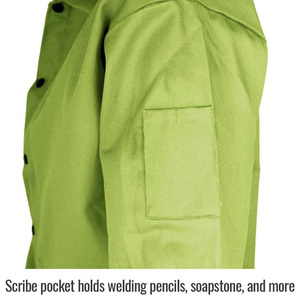 Veste de soudeur en coton FR de qualité supérieure, protection corporelle industrielle, ignifuge, pour la lutte contre les incendies - Product Image 4