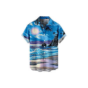 Camisa Hawaiana Informal de Manga Corta para Hombre, Camisa de Secado Rápido, Impresión de Sublimación Digital 3D, Antiarrugas, Tropical, Aloha, Vacaciones EN LA Playa - Product Image 2