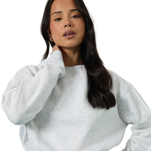 Women Oversize Crewneck Tracksuit Set Drop Shoulder Sweatshirt Wide Leg <b>Trouser</b> Relaxed Lounge Two Piece Casual Outfit Wholesale - Product Image 5