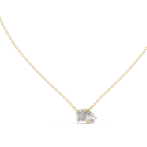 Collier de luxe en or jaune 18 carats diamant cultivé en laboratoire classique cadeau de mariage à la mode bijoux de fête de fiançailles pour femmes unisexe pour enfants - Product Image 6
