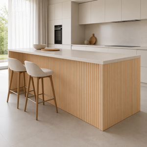 Panel de Madera Maciza Rectangular para Muebles de Cocina, Acabado Rústico Natural, Panel Flexible de Madera Maciza Ecológico - Product Image 3