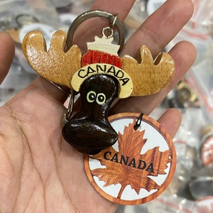 พวงกุญแจไม้สำหรับแขวนกุญแจมอเตอร์และประตูพวงกุญแจไม้สำหรับเป็นของขวัญของที่ระลึกสลักโลโก้แบบกำหนดเอง - Product Image 1