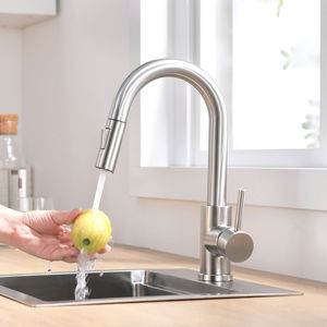 Rubinetto da Cucina Estraibile in Nichel Spazzolato con Doccetta, Rubinetto per Mini Bar e Lavello, e Rubinetto da Bagno di Kitchen Faucets - Product Image 2